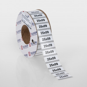 Маркировочная наклейка NPP-25х09-W белая (уп. 3000 шт.), 11625090, Маркировочная наклейка, для позиционного обозначения электрооборудования в шкафу и маркировки провода, размер 25х9 мм, цвет белый, в упаковке 3000 наклеек