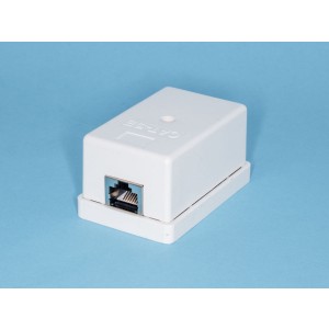 TJC-5SK, Розетка RJ-45 кат. 5е, тип KRONE, экранированная, белая