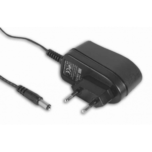 GS06E-5P1J, AC-DC,  6Вт, сетевой адаптер, выход 18В/0.33А, вход 90...264В AC, 47...63 Гц, 135...370B DC, изоляция 3000B AC, 32x66x42.5мм, 0...+50°С, евровилка