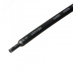 Трубка термоусадочная СТТК (3:1) 6/2 черная, двустенная клеевая термоусаживаемая трубка в метровой нарезке