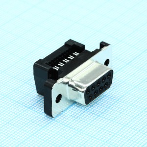 1658612-4, разъем D Sub, Серия Amplimite HDF-20, DE, Гнездо, 9 контакт(-ов)
