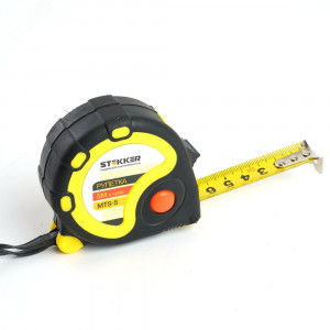 Рулетка 5м х 16мм прорезиненное покрытие 39783