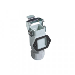 Открытое основание разъема MIN GUT GC 7 M20 25 P5, Основание разъема на панель, открытое, типоразмер 3A, без уплотнителя, 1 кабельный ввод M20x1,5, с одной защелкой, без защитной крышки, материал корпуса: пластик