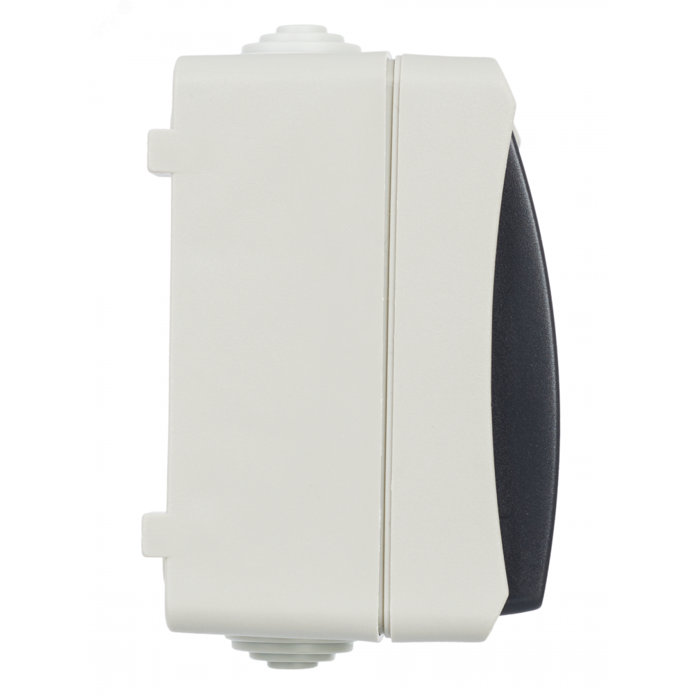 Изображение товара Выключатель кнопочный 1-кл. ОП Форс 10А IP54 серый от IEK