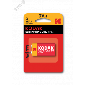 Батарейка 6F22-1BL EXTRA HEAVY DUTY [K9VHZ-1B] (10/50/7200) СТРОГО КРАТНО 1 шт Б0005137