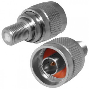 NM-FF (CU) ADAPTOR, Высокочастотный разъем, переходник N штекер - F гнездо