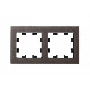 Рамка 2-м AtlasDesign Nature стекло мокко SE ATN320602