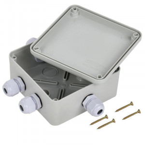 Коробка расп. КМ41330 о/п 100х100х50мм PG9 IP55 7035 UKO10-100-100-050-K51-55