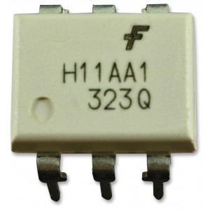 H11AA1M, Оптопара транзисторная одноканальная вход по переменному току 5.3кВ /70В 100мА 20%