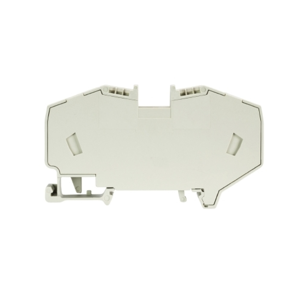 Изображение товара Проходная клемма WKF 16/35 пружинный зажим 16 мм кв 76А 800В серый DIN35