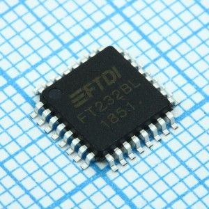 FT232BL-TRAY, Интерфейс: USB <-> UART