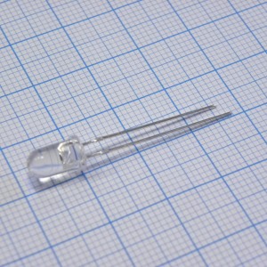 FYL-5013SURC1C, Светодиод 5мм/красный/625нм/4000мкд/прозрачный/15°