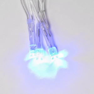 Гирлянда светодиодная с контроллером, 5м 50 светодиодов ULD-S0500-050/DTA BLUE IP20 Синий свет Провод прозрачный UL-00005253