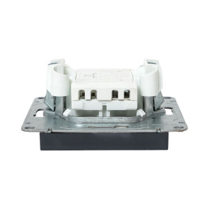 Механизм выключателя, одноклавишный, кнопочный, графит Эпика EKF UP1-SWG-13