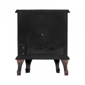 Светодиодный камин Винтаж мини с эффектом живого огня 24.8х12.7х30 см, батарейки 3хС (не в комплекте), с USB, бронзовый 511-023