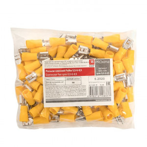 Разъем плоский РпИм 5,5-6-0,5 (100шт.) PROxima rpim-5,5-6-0,5