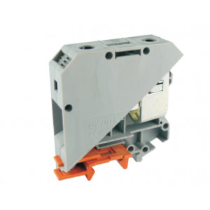 Проходная клемма UKJ-50EE, Проходная клемма, тип фиксации провода: винтовой, номинальное сечение: 50 мм кв., 150A, 1000V, ширина: 20 мм, цвет: серый, тип монтажа: DIN35 стандарт GB/T14048.1,