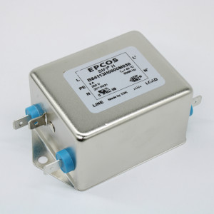 B84113H0000M030, Фильтр линии питания двухпроводный 50Гц/60Гц 3A 250В резьбовая шпилька фланцевое крепление медицинского применения