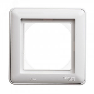 W59 AQUA 1-постовая РАМКА, IP44, БЕЛЫЙ C2 KD-1B-18