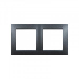 Рамка 2 поста графит Simon 1500620-038