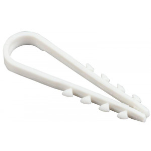 Дюбель-хомут 5-10мм d=5мм нейлон бел. (уп.100шт) UHH35-5-10-100