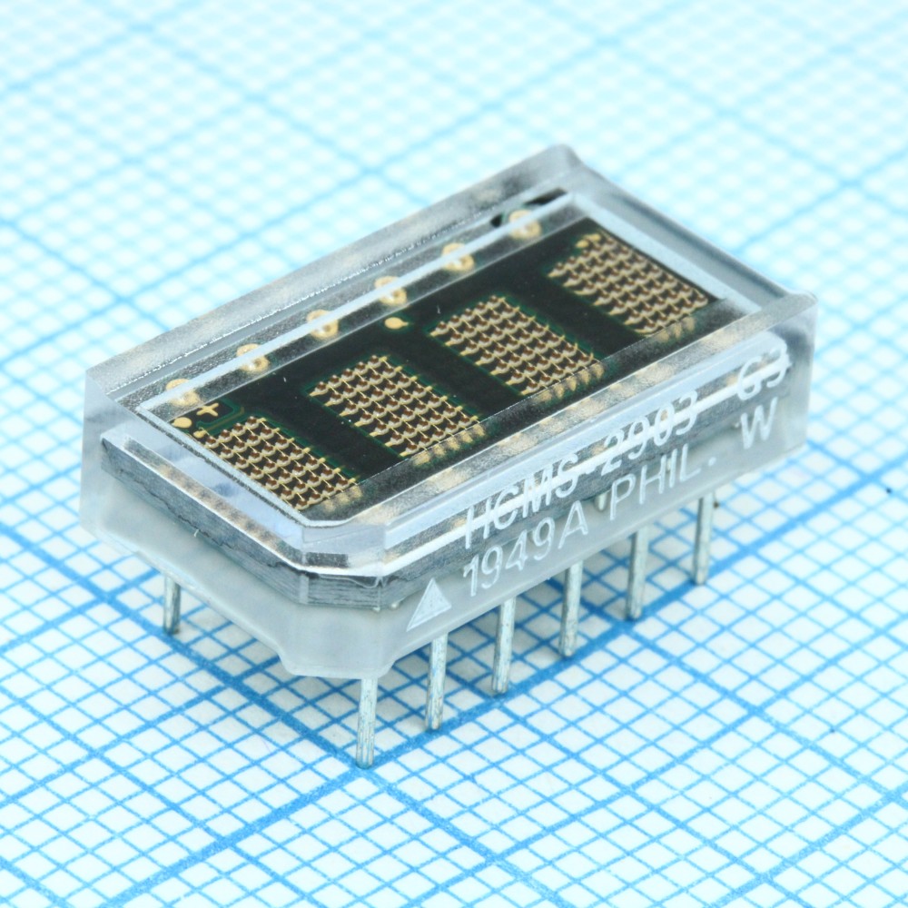 Изображение товара Алфавитно-цифровой светодиодный матричный дисплей HCMS-2903 5В