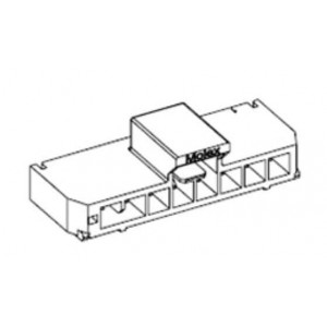 105430-2105, Проводные клеммы и зажимы NANO-FIT HDR SMT RA SGL 5CKT TIN WHT