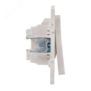 Переключатель проходной 2-кл. Стокгольм 10А механизм бел. PROxima EYV10-027-10