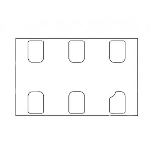 SiT9120AI-2B1-33E50.000000E, Стандартные тактовые генераторы -40 to 85C, 3225, 20ppm, 3.3V, 50MHz, OE, LVDS, 1k pcs T&R 8 mm