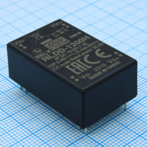 NLDD-1200H, DC/DC LED понижающий, вход 10…56В, выход 6…46В/1.2А, КПД до 95%, вход On/Off/DIMM, 32.1x20.5x12.5мм, в плату, -40…50°C, пластик
