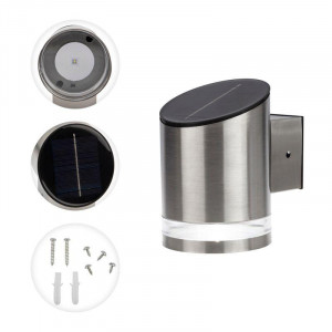 Светильник настенный 6500К, с солнечной панелью и аккумулятором 602-258