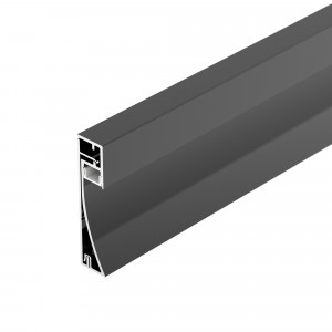 Профиль PLINTUS-H54-2000 BLACK 045433, Алюминиевый накладной двухкомпонентный профиль-плинтус для светодиодных лент и линеек. Цвет - черный RAL9005 (порошковая окраска). Габаритные размеры (L?W?H): 2000x12,2x53,3мм. Ширина площадки для ленты 8 мм. Аксессуары приобретаются отдельно. Цена за мет