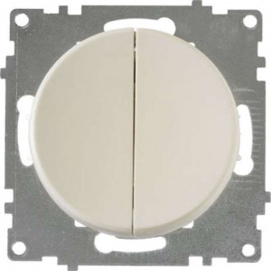 Выключатель 2-кл. СП Florence 10А IP20 механизм беж. (1E31501301) 2172799