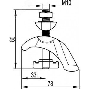 Струбцина закрывающая М10 CM301001