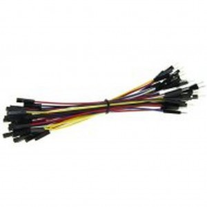 1 Pin Female-Male Jumper Wire 125mm (50p, Набор проводов соединительных  (M-F) 50 штук