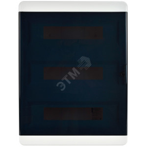 Корпус пластиковый ЩРВ-П-54 IP41 черн. прозр. дверь TEKFOR TF5-KP12-V-54-41-K01-K03