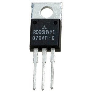 RD06HVF1-501, Полевой транзистор N-канальный радиочастотный 50В 3А 27,8Вт 175МГц Tch=150°C