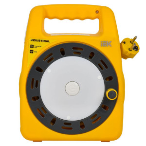 УДЛИНИТЕЛЬ НА КАТУШКЕ 3Х15М С ЗАЗЕМЛ. INDUSTRIAL УК15 2P+PE 3Х1.5КВ.ММ USBX2 LED ТЕРМОЗАЩИТА IN-KP24-16-03-15-UL