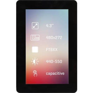 MIKROE-2168, Средства разработки визуального вывода Riverdi Display 4.3" UXB