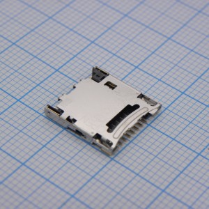 DM3CS-SF, 8 Position SMT Right Angle Gold Finish Micro SD Card Connector