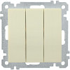 Выключатель 3-кл. СП Bolero ВС10-3-0-Б 10А IP20 10А IP20 механизм крем. IEK EVB30-K33-10