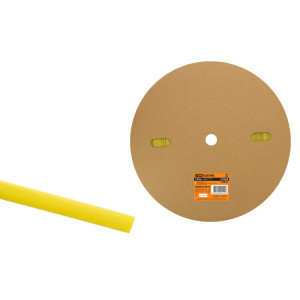 Термоусаживаемая трубка ТУТнг 10/5 желтая (100 м/ролл) SQ0518-0016