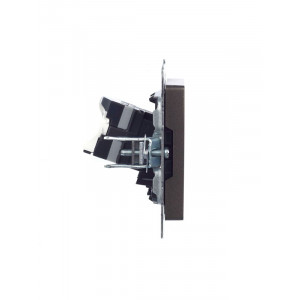 Розетка компьютерная СП RJ45 кат.5E BRITE РК10-БрТБ бронза IEK BR-K10-1-K45