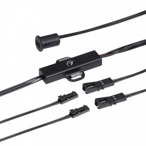 ИК-датчик SR-PRIME-IN-R14-BK-MINI (12-24V, 48-96W, DOOR) 045889, Выключатель для светодиодной ленты 12-24 В. Питание/рабочее напряжение DC 12-24 В, максимальный ток 4 A на канал, 1 канал, максимальная мощность 48-96 Вт. Для дверей, расстояние срабатывания от 0.5 до 10 см, датчик открыт — «вкл», закрыт — «выкл»