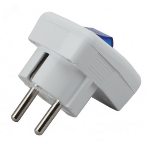 Вилка с заземл. с выкл. 16А бел. Vx5-W Б0039675