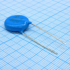 TSV14D751K, Варистор 460Vac/615Vdc, 4500A, 750V(1mA), прямые радиальные выводы, шаг 7.5мм, россыпь