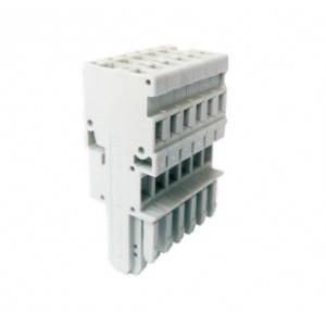 Разъем для клемм USPB-2.5W/5.0-7, Разъем для клемм, шаг 5.0 мм, 7 полюсов, угол 180 град, цвет: серый