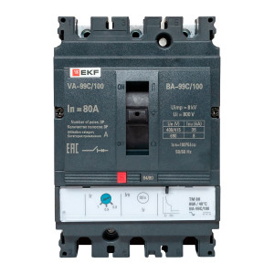 Выключатель автоматический 3п 100/80А 36кА ВА-99C Compact NS PROxima mccb99C-100-80