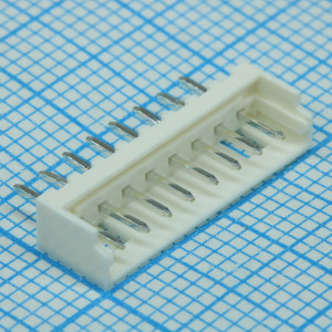 532530870, Разъем штыревой (3 стороны) HDR 8 контактов шаг 2мм монтаж в отверстие микро-защелка лоток