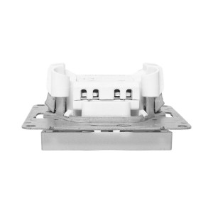 Механизм выключателя, одноклавишный, с подсветкой, алюминий Эпика EKF UP1-SWA-14